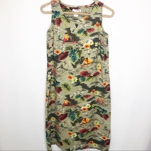 Small floral hawaiian tank dress